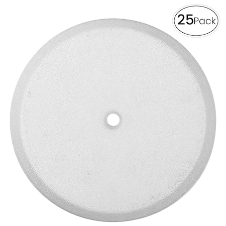 American Built Pro Clean-Out Cover Plate, 4-1/4 in. Diameter Plastic Flat White (25-pk), PK25 104FW P25